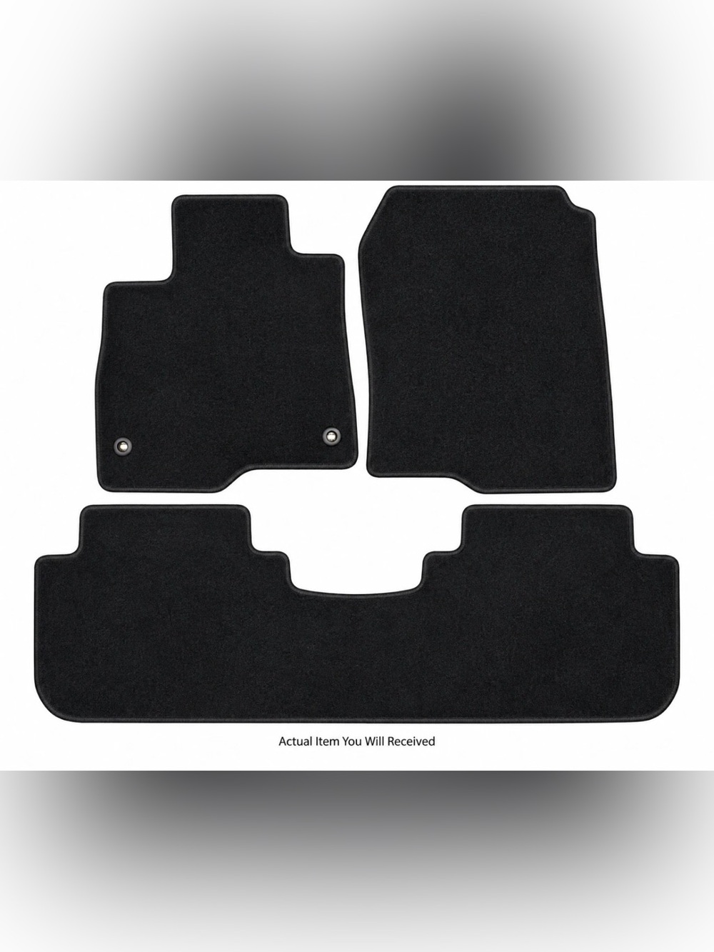 NEW Genuine OEM Honda CR-V Black Carpet Floor Mats 3-Piece Set Front Rear